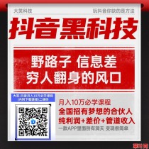 抖音黑科技项目，学会布局流量，小白一天轻松收入四位数，软件可以涨粉丝涨播放量挂铁挂兵马俑挂小可爱假人，招募最高合伙人！