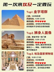 世界旅游埃及排名前十埃及十大旅游景点