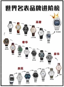 世界前五十位的手表品牌？（世界手表品牌排行榜前十名）